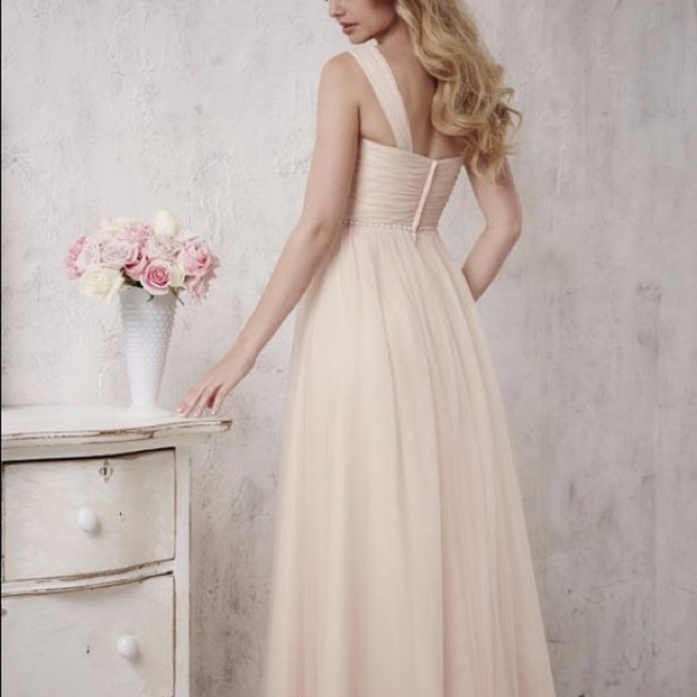 Christina Wu Blush Tulle A-Line Gown with Sweetheart Bodice *WISTERIA* - Picture 3 of 7